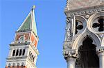 The Campanile and Doge's Palace, St. Mark's Square, Venice, UNESCO World Heritage Site, Veneto, Italy, Europe