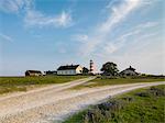 Dirt track leading to lighthouse