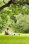 Couple in park