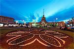 Eurasia, Caucasus region, Armenia, Yerevan, train station square, statue of Sasuntsi David by Yervand Qochar