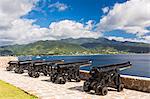 Dominica, Portsmouth, Fort Shirley. The view towards Portsmouth from Cabrits National Park.