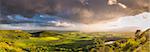 United Kingdom, England, North Yorkshire. A clearing storm over Sutton Bank.