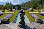 Villa Taranto, lake Maggiore, Piedmont, Italy. Garden Terrace.