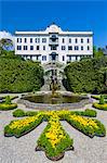 Villa Carlotta, Tremezzo, Como lake, Lombardy, Italy.  Details of the villa's garden in bloom.