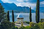 Villa Melzi, Bellagio, Como lake, Lombardy, Italy. Moorish kiosk on the lakefront.