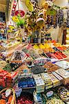 Colorful spices on sale at Spice Bazaar or Egyptian Bazaar, Istanbul, Turkey