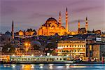 Suleymaniye Mosque at dusk, Istanbul, Turkey