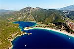 Turkey, Mediterranean, Aegean Turquoise coast, Oludeniz near Fethiye, Blue Lagoon & Belcekiz beach