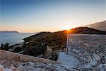 Turkey, Mediterranean Region, Turquoise Coast, Lycia, Kas, Antiphellos ruins, Lycian amphitheatre