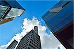 View between Skyscraper to sky, Brisbane, Queensland, Australia