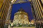 Radcliffe Camera at night, Oxford, Oxfordshire, England, United Kingdom, Europe