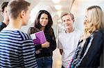 Group of teenagers on corridor