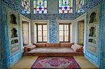 Summerhouse interior at Topkapi Palace, UNESCO World Heritage Site, Istanbul, Turkey, Europe