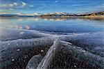 The frozen Lake Limingen, Rorvik, Borgefjell National Park, Trondelag, Norway, Scandinavia, Europe