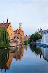 Center of Old Town, UNESCO World Heritage Site, Bruges, Belgium, Europe
