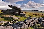 Logan Rock on Belstone Tor, Dartmoor National Park, Devon, England, United Kingdom, Europe