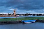 A view of Thurne Mill, Norfolk Broads, Norfolk, England, United Kingdom, Europe