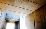Cement structure.architectural image.Precast concrete