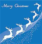 vector illustration of reindeer Christmas background