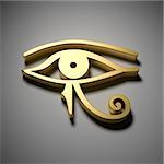 An image of a golden Egypt eye