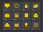 Business icons. Vector illustration.