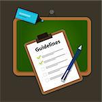 guidelines business guide standard document company  vector