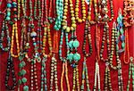 Beautiful picture windows with a variety of vintage earrings Arabic bazaar.