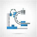 X-ray, MRI equipment. Flat color vector icon. Medical equipment for laboratory, MRI room. Elements of web design for business and website.