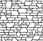 Seamless Grunge Stone Brick Wall Texture. Vector Illustration.