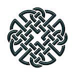 Celtic Dara knot, symbol of strength. isolated on white