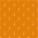 Halloween seamless pattern with crosses. Vector illustration. Can be use for background, fabric, wrapping and others