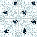 Spider seamless pattern. Vector illustration. Can be use for background, fabric, wrapping and others