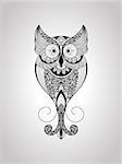 Vector Owl, Tattoo Style