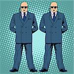 bodyguards cordon protection secret service agents pop art retro style