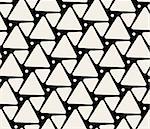 Vector Seamless Black And White Rounded Triangle Circle Pattern Background