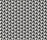 Vector Seamless Black And White Round Side Triangle Geometrical Pattern Background