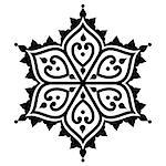 Vector black design element - Orient traditional style on white