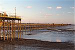 Southend Pier at sunset, Southend-on-Sea, Essex, England