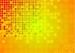 Bright circles abstract technical background. Vector design