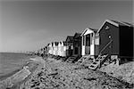 Beach Huts, Thorpe Bay, near Southend-on-Sea, Essex, England