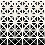 Vector Seamless Black And White Triangle Grid Halftone Pattern Background