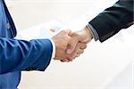 Business People Shaking Hands Close-up. Business Partnership Concept