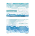 Set of two sided business cards designs