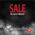 black friday sale with lights bokeh background