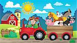 Tractor theme image 3 - eps10 vector illustration.