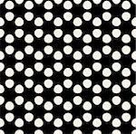 Vector Seamless Hexagonal Circle Rounded Pattern Background