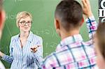 Teacher addressing male student