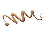 Close-up of Liquid Foundation Spilled on White Background
