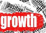 Word cloud growth image with hi-res rendered artwork that could be used for any graphic design.