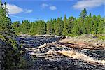 Threshold Morskoj on Pongoma river. Northern Karelia, Russia